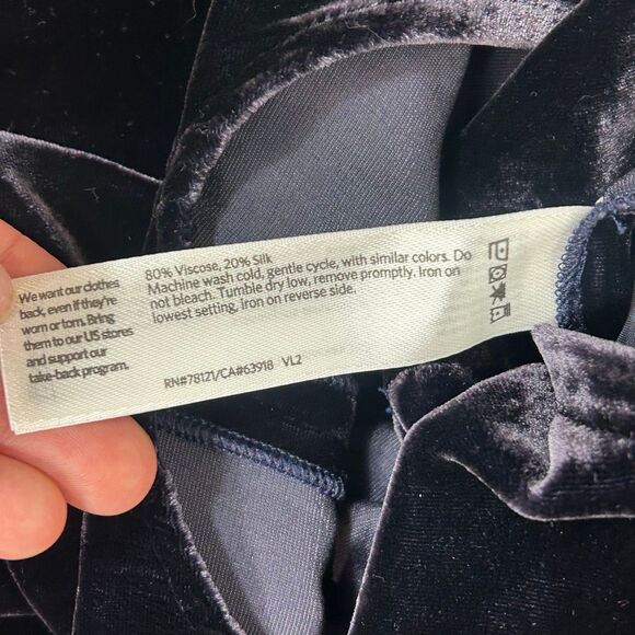 Eileen Fisher Jumpsuit Womens XXS Nocturne Velvet Cropped Wide Leg Sleeveless - Picture 14 of 16